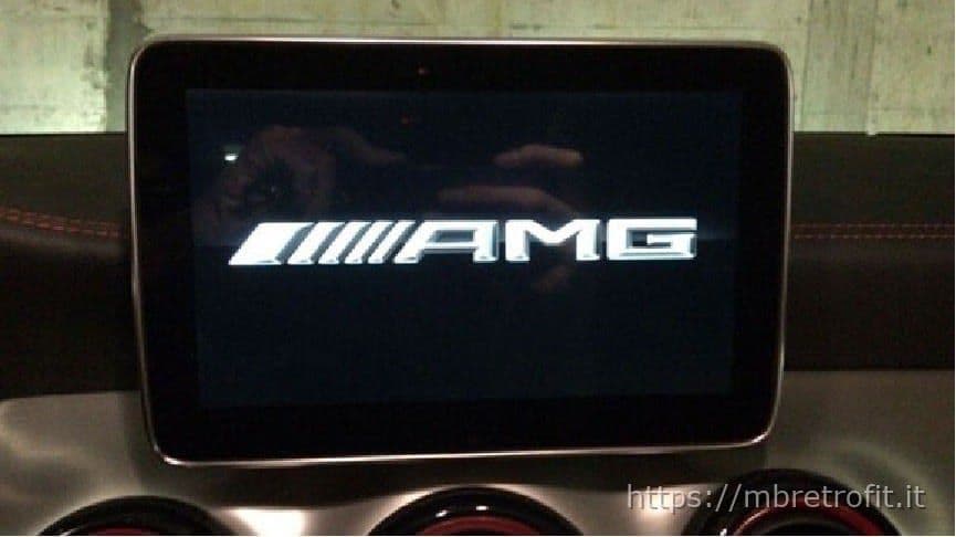 AMG menu shown on a Mercedes W177 cluster, example 7