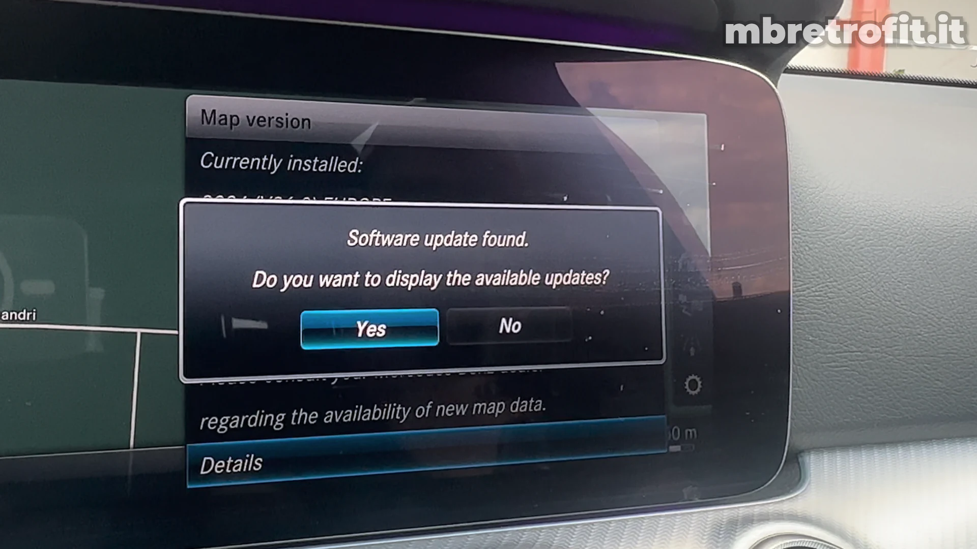 NTG5.5 map update found prompt