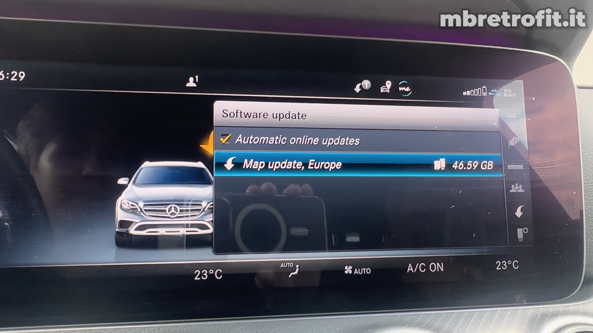 NTG5.5 software update screen